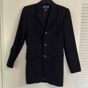 Ralph Lauren Dark Blue Sport Coat and Suit Pants with Pinstripes
